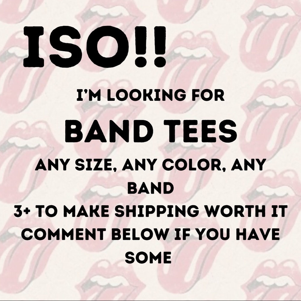 In search for band tees!
